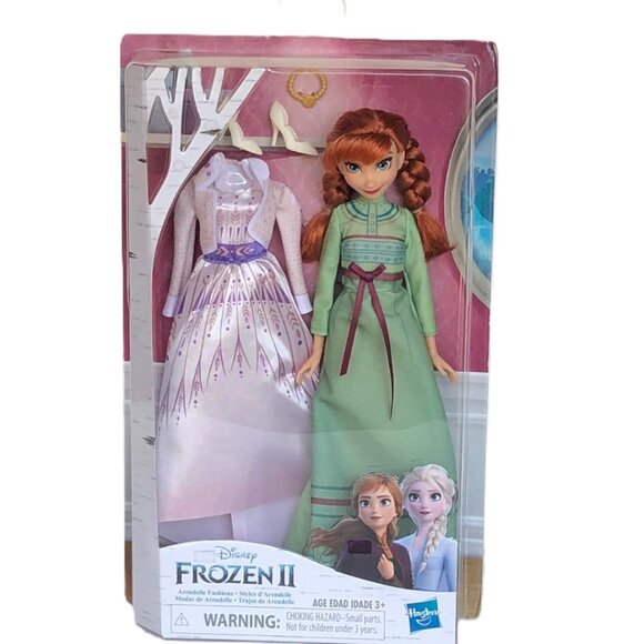 New in Box- Disney Princess Frozen Arendelle Fashions Anna  Doll with 2 Outfits - Picture 5 of 14